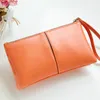 2018 Fashion Women Womenets Wristlet Handbag Solid Pu Leather Long Long Bag Black Change Clutch Lady Cash Phone Pres