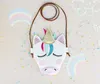 Unicorn Bebê Bonito Bebê Bolsa Crianças Meninas Mochilas Moda Childrens Bags Messenger Ombro Leather A1705