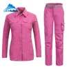 Nuovo abbigliamento sportivo da pesca all'aria aperta Quick Dry Trekking Camping Camicia Pantaloni Suit Donna Antiuv Traspirante Trekking Arrampicata Set C18118830081