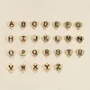 stainless steel gold 26 Alphabet English Letters Initial Name Charms for Necklace, charm Key Chain Ring