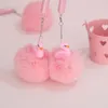 Flamingos Gel Pen Korean Stationery Cute Plastic Pink Rabbit Hair For Kids Gift Writing Kawaii Neutral Pens School Supplies