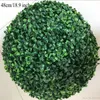 2PCS Large Green Artificial Plant Ball Topiary Tree Boxwood Wedding Party Home Outdoor Decoration plants plastic grass ball