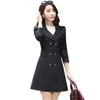 Sport Spring Autumn Double Breasted Long Outwear Women Trench Coat Ladies Casual Slim Windbreaker Coats AB455 2024 Hot Sale