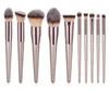 Nouveau luxe 4pcs 9pcs 10pcs pinceaux de maquillage Fard à paupières Fondation Poudre pour le visage Cils Blush Brush Ombre à paupières maquillage pinceau outils dhl shipi gratuit