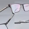 최신 디자인 남자 비즈니스 프레임 처방 안경 56-16-142 고 품질 슈퍼 라이트 항공 MagAlu 합금 사각형 전체 rim262 도매