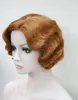 free shipping charming beautiful new Hot sell Sexy Ladies Short wig Classy Vintage Curly Wavy Wig Black/Brown/Blonde Wigs