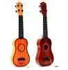 43cm acústica 4 cordas de plástico brinquedo musical ukulele guitarra para crianças crianças iniciantes presentes guitarra desenvolvimento educacional