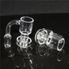 Quartzs Set Smoking Terp Vacuum Quartz Banger Carb Cap 10mm 14mm 18mm Domeless Nail For Glass Bongs