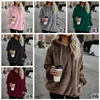 6 kleuren effen kleur sherpa trui dikke hoodies streetwear dames casual rits kraag sherpa hoodies trui sweatshirts CCA10391 6 stuks