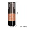 HANDAIYAN Peau foncée Couverture complète Fond de teint liquide pour le corps Maquillage Bronzer Contouring Maquillage pour le visage Haute pores invisibles Maquillage de base