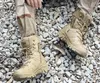 Moda Erkek Açık Hafif Spor Yürüyüş Tırmanma Çizmeler Ayakkabı Erkekler Çöl Jungle Taktik Savaş Nefes Çizmeler