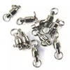 High Quanlity Ball Bearing Swivels with split ring 0#~8# Ball Bearing Stainless Steel Fishing Rolling Swivels Connector