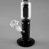 Classic Glass Bongs 17" Percolator Spring Water Pipes Black Oil Rig Glass Bongs comes with downstem and bowl