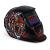 Casque de soudage à énergie solaire à motif de tigre