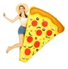 Materasso gonfiabile per pizza Piscina galleggiante gigante tubi da bagno aria acqua Letto Zattera Galleggianti in PVC Pizze Lettino all'ingrosso