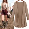 2018 Moda Cardigan Donna Autunno Inverno Poncho Maglia all'uncinetto Top Camicetta sottile Maglione a maniche lunghe Cardigan da donna Cappotto