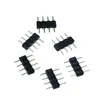 100pcs/lot rgb connector 4pin eedle male led conntor for 3528/5050 RGB LED strip