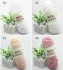 100g / st Chenille Silk Bomull Blandat garn för hand Stickning Mjuk tröja Scarrf Crochet 3.5mm Nyaste YSRN
