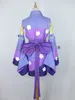 Costume cosplay kimono viola Fairy Tail Erza Scarlet Spedizione gratuita F008