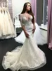 Elegant Bridal Gowns Jewel Sheer Neck Half Sleeves Wedding Gowns With Lace Applique Back Zipper Mermaid Custom Made Wedding Dresses