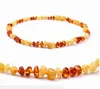 Sieraden Amber ketting voor babyvoorziening Certificaat Authenticiteit Echt Baltische steencadeau