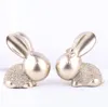 Fairy Garden Miniature Rabbit craft Handicraft White Color Artificial Mini Rabbits Decors Resin Crafts Easter Bunny