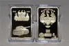 Hot sale 1 pcs/lot WW2 ,1942-1943 Stalingrad Reichsmark Tank Gold Clad Bullion Bar, german bars free shipping