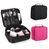 Stor Makeup Organizer Toalettsaker Väska Justerbar Makeup Train Case Kosmetiska Väska Vattentät Travel Organizer Väskor för kvinnor / Tjejer