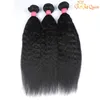 Brésilien Crépus Droite Vierge Cheveux 100 Brésilien Yaki Droite Extensions de Cheveux Humains Brésilien Grossier Yaki Droite Cheveux9182921