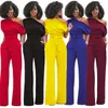 Jumpsuit feminino sexy macacão de verão meia manga deve macacões macacões sólidos bodycon elegante bodysuit larga legging calças