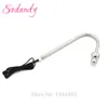 Bipolar Electrode Electro Stimulation Prostate Stimulator Stainless Steel Anal Hook Electric Shock Anal Anchor Butt Plug TENS Y1892803