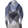 2019女性のための冬の三角形のスカーフのための女性のブランドデザイナーショールカシミヤチェック柄スカーフ毛布卸売送料無料