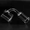 Platte top quartz banger met 4mm bodem wanddikte 3mm XL od 25mm directionele thermische banger quartz knoop voor glazen water pipe rigs