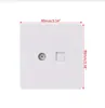 RJ45 Network Adapter+TV Antenna Coaxial Wall Mount Output Faceplate Panel Socket G07 Great Value April 4