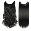 Extension de cheveux bouclés longs et droits avec clip peut être utilisée comme cheveux humains 90g120g allongeant et épaississant44520283445589