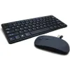 Combos clavier et souris de bureau sans fil 87 touches Kit tactile confortable avec clavier mince 2,4 GHz avec récepteur pour bureau noir et blanc