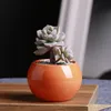 Ceramic Pots Succulents Flower Pot Small Ball Round White Porcelain White Color Mini Creative