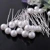 8mm Faux Wedding Bridal Bride Prom Synthetic White Pearl Hair Bobby Silver Pin Women gift high quality