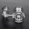 Reactor Banger al quarzo per unghie Accessori per fumatori con fondo spesso 5 mm Giunto lucido a 90 gradi 10/14/19 mm Maschio Femmina 6 dimensioni di giunto per tubo dell'acqua