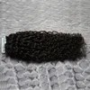 Монгольская странная вьющиеся волосы кожи уток мыта уточки человеческих волос 100 г ленты в Remy Extensions человеческие наращивания волос 40 шт. 16 "18" 20 "22" 24 "26" Афро Кудрявая лента