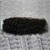 Bande de trame de peau de cheveux bouclés crépus mongols Bande de cheveux humains 100g dans les extensions de cheveux humains Remy 40pcs 16 "18" 20 "22" 24 "26" bande afro crépue bouclée