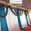 2017 Novo Design 3 M * 6 M Colorido Gelo De Seda De Lantejoulas Swags e Cortinas Cortina de Pano De Fundo Do Casamento 1 PCS Um lote Frete Grátis