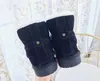 Sheepskin Suede Women Winter snow boots sheepskin Keep warm Flat heel boots black grey tan