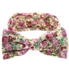 Baby Kids Girl Toddler Spädbarn Blomma Floral Hårband Turban Knot Kanin Bowknot Headband Headwear Hårband Tillbehör A-651