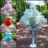 New Arrival Cherry Blossoms Tree Road Leads Wedding Runner Aisle Column Shopping Malls Opened Door Decoration Stands free shipping