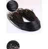 15 mm 가죽 보석 체인 검은 가죽 코드 왁스 로프 DIY 목걸이 로프 45 cm 랍스터 걸쇠 보석 액세서리 9426541