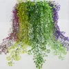 Artificial Flowers String for Valentine's Day Wedding Party Artificial Hanging Plant Pot Basket Indoor Outdoor Garden Decoration