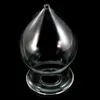 Hot Glass Hollow Anal Plug Big Huge Butt Plug Sexleksaker för Kvinna Dilatador Anal Expander G-Spot Stimulator Buttplug Vagina Balls Y18110106