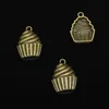 86pcs Zinc Alloy Charms Antique Bronze Plated Cupcake Charms для ювелирных изделий для украшений ручной работы 20*15 мм