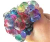 Anti Stress Reliever Colorful Beads Grape Mesh Ball Tricky Toys Autism Mood Squeeze Stress Relief Funny Gift